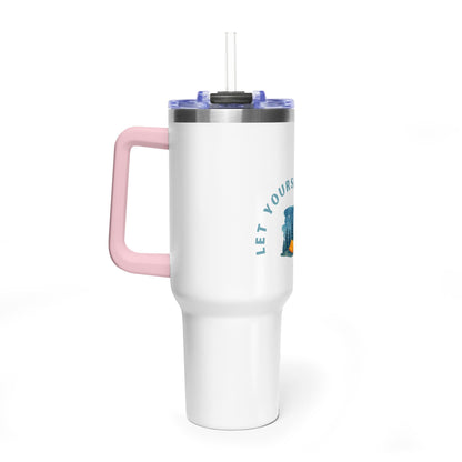 40oz Camping Travel Tumbler – "Let Yourself Go" Vacuum Insulated Stainless Steel Mug