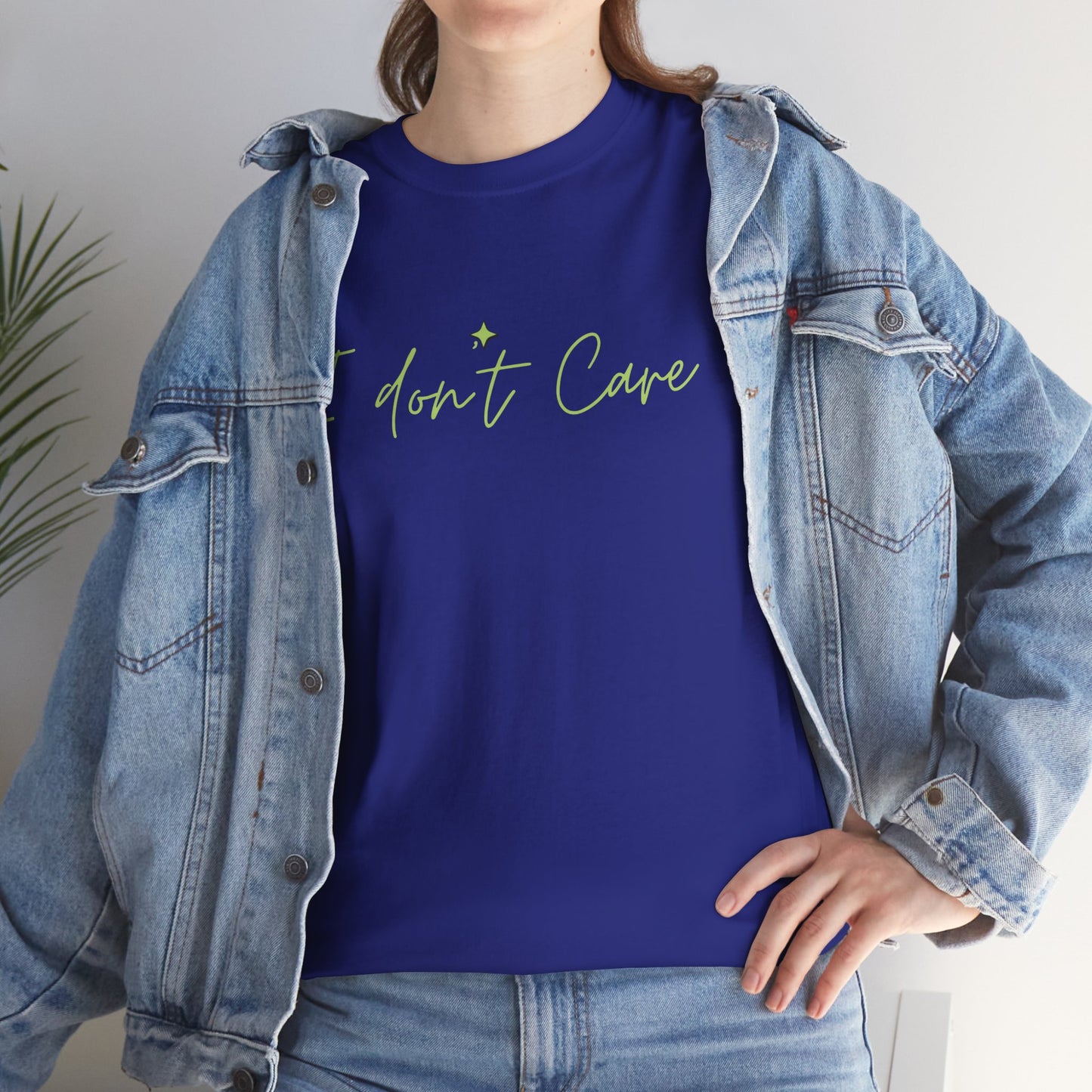 I don't Care Unisex Heavy Cotton Tee