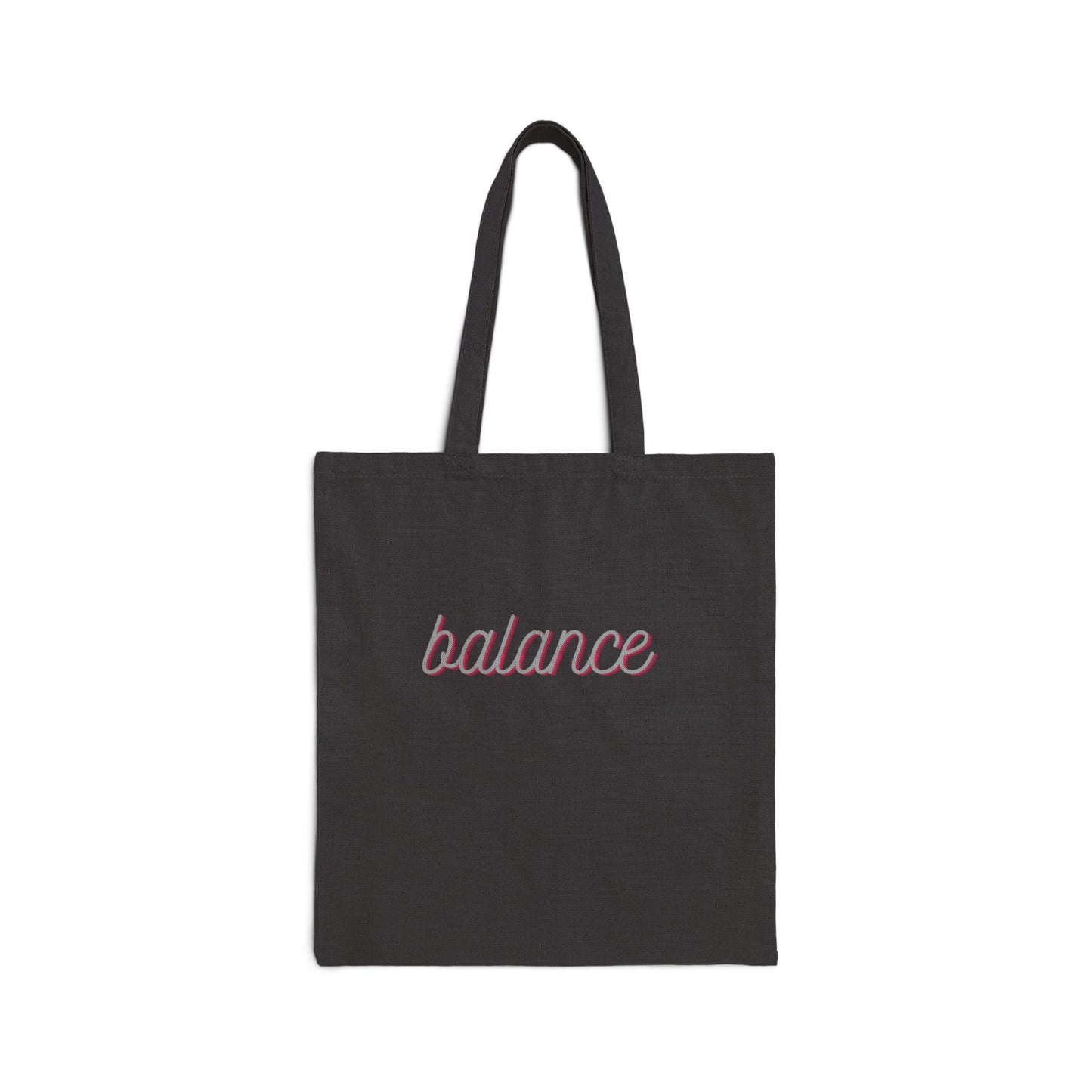 Balance Canvas Tote Bag - Minimalist Eco-Friendly Grocery & Everyday Shopper