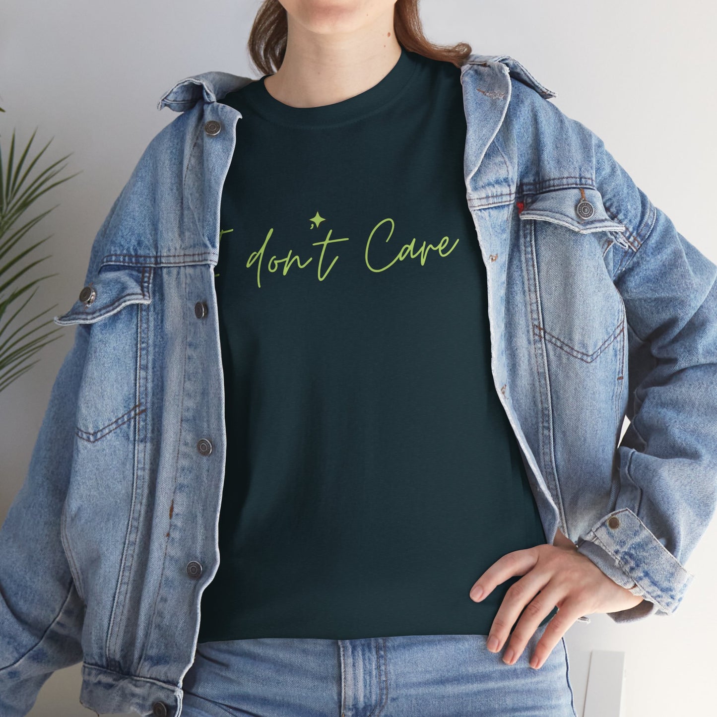 I don't Care Unisex Heavy Cotton Tee