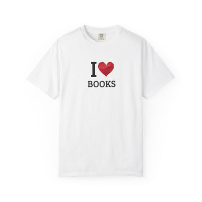 I Love Books T-Shirt — Vintage Love Books Tee for Readers & Book Lovers
