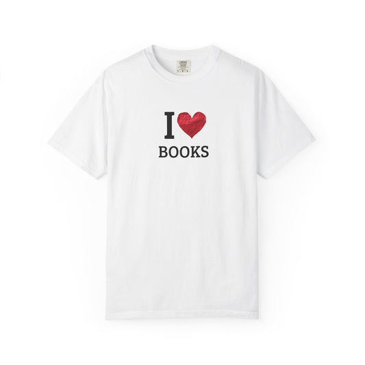 I Love Books T-Shirt — Vintage Love Books Tee for Readers & Book Lovers
