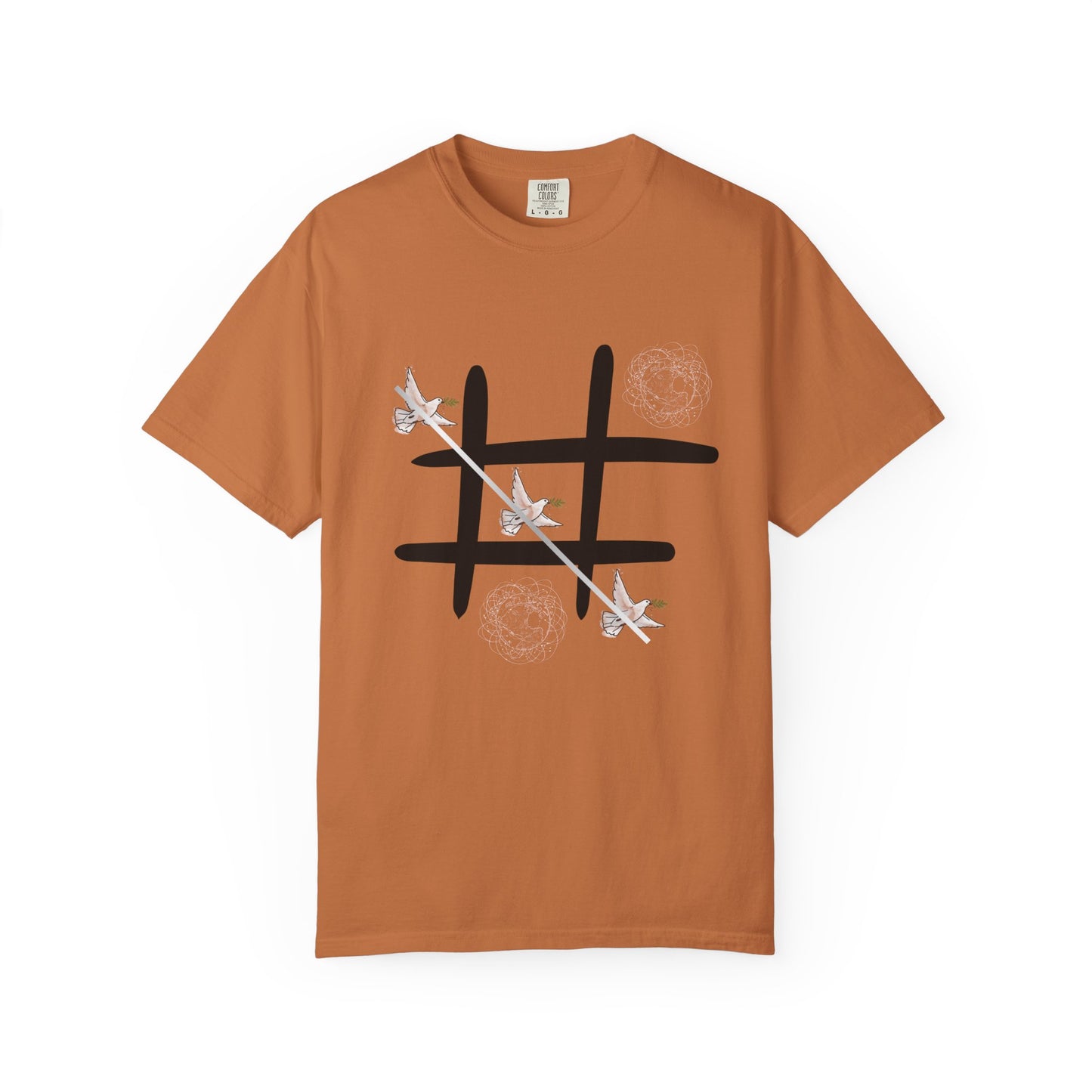 Tic Tac Doves Graphic T-Shirt Peace Wins