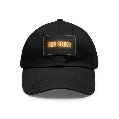 Sun Seeker Leather Patch Dad Hat