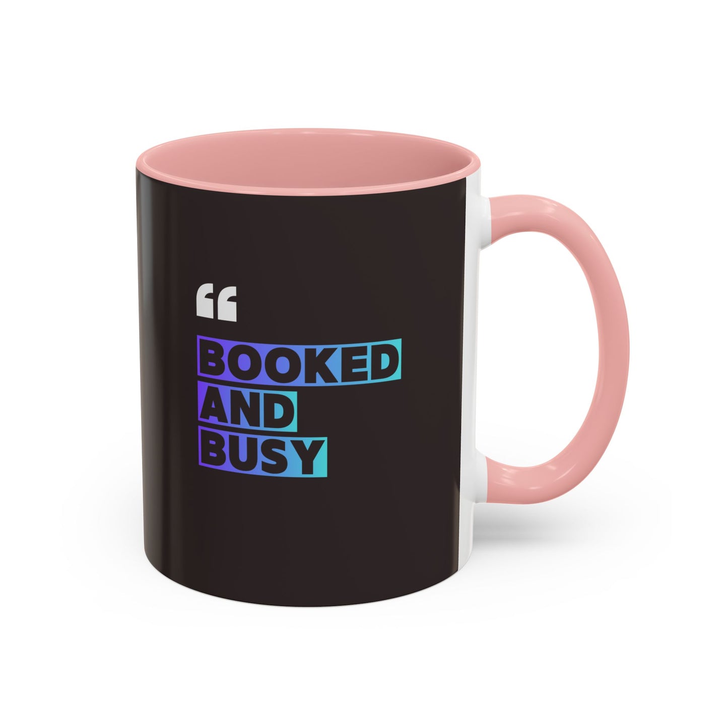 Booked and Busy Accent Coffee Mug — 11/15oz