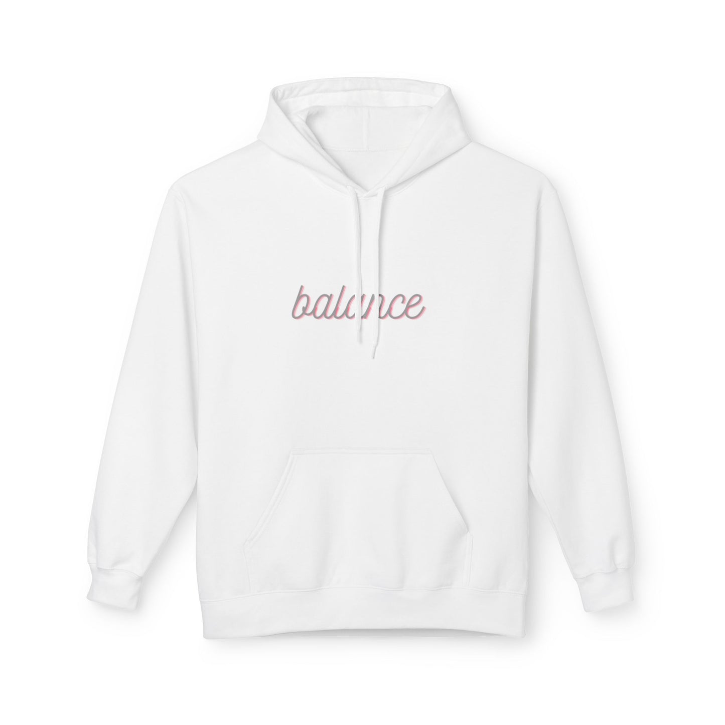 Balance Script Hoodie Typography Pullover