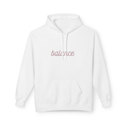 Balance Script Hoodie Typography Pullover