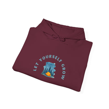Let Yourself Grow Hoodie — Botanical Plant Graphic Hooded Sweatshirt