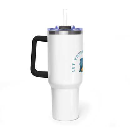 40oz Camping Travel Tumbler – "Let Yourself Go" Vacuum Insulated Stainless Steel Mug