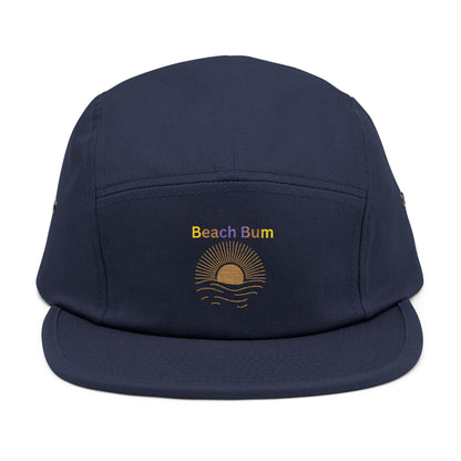Embroidered 'Beach Bum' 5-Panel Cap
