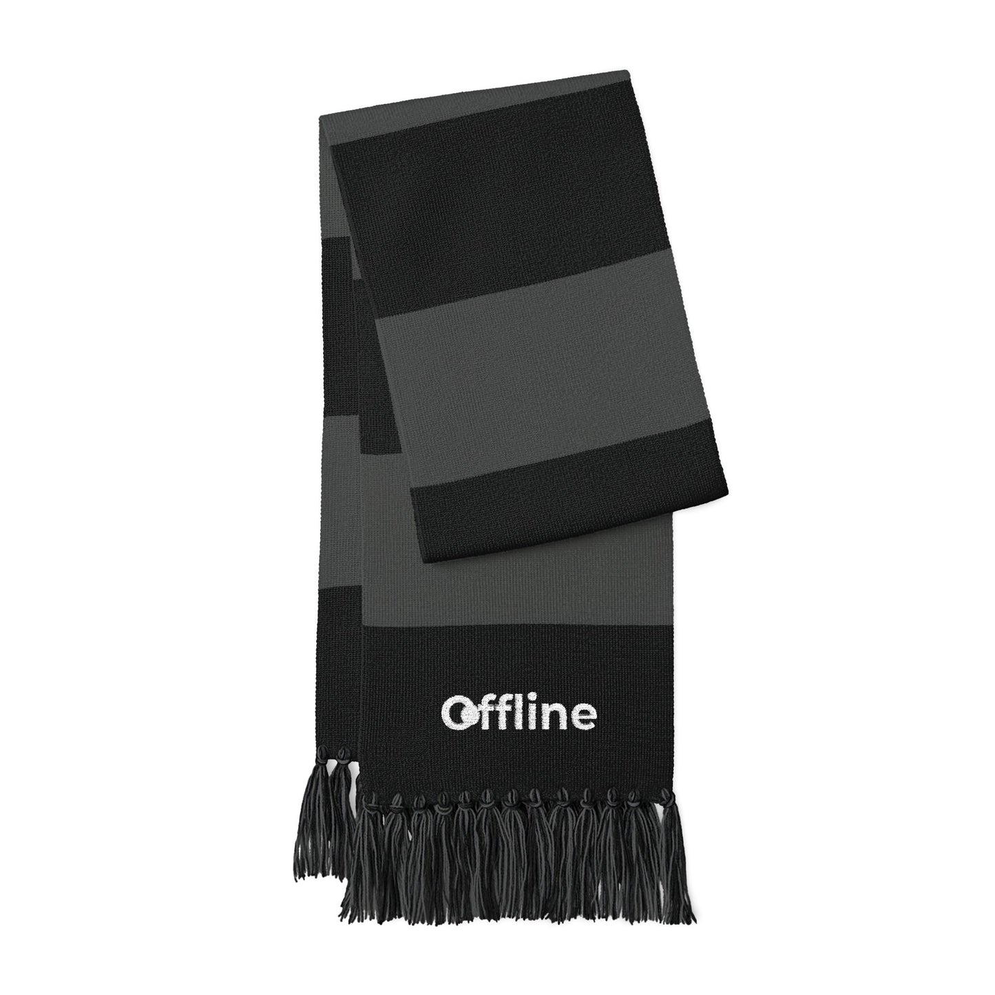 Embroidered 'Offline' Spectator Scarf
