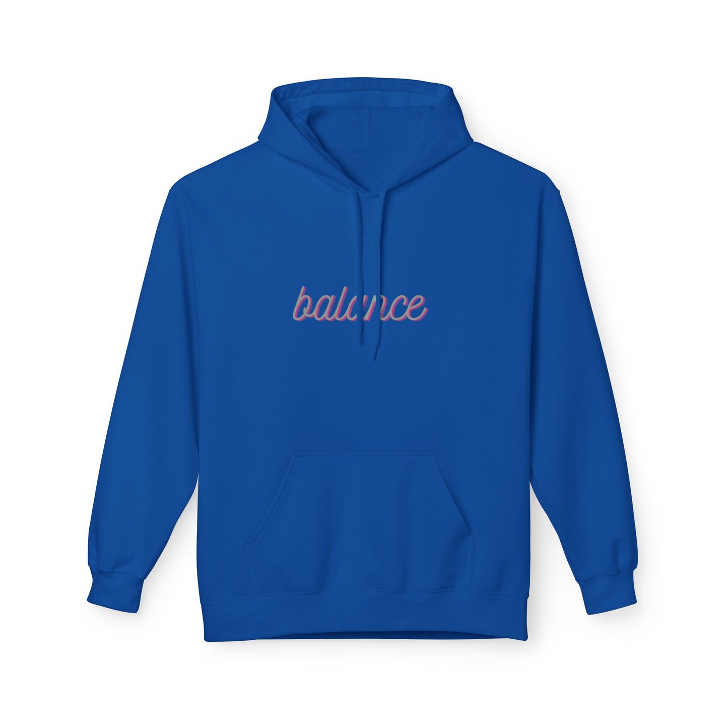Balance Script Hoodie Typography Pullover