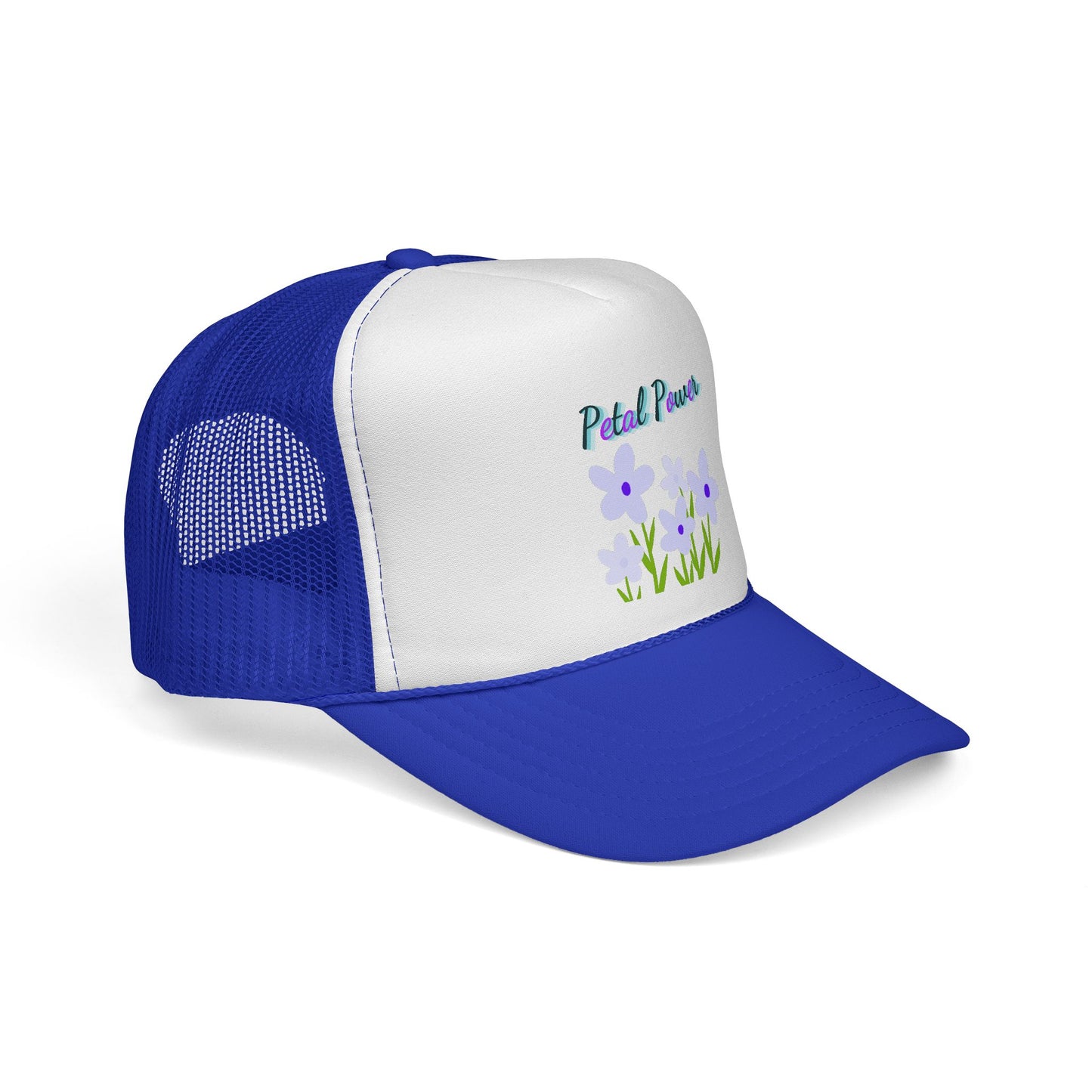 Petal Power Cap with Purple Flowers