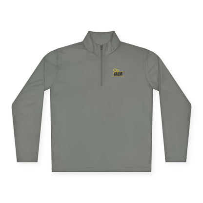 Stay Calm Retro Yellow Camper Logo Chest Embroidery Pullover