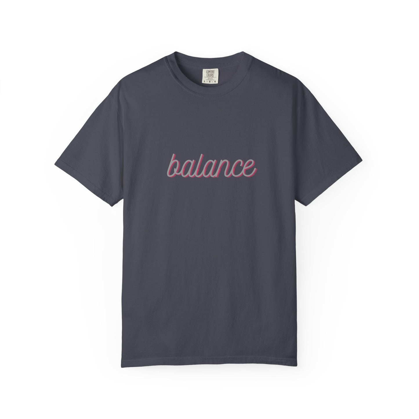 Balance Tee — Minimalist Inspirational  T-Shirt  'balance' Text