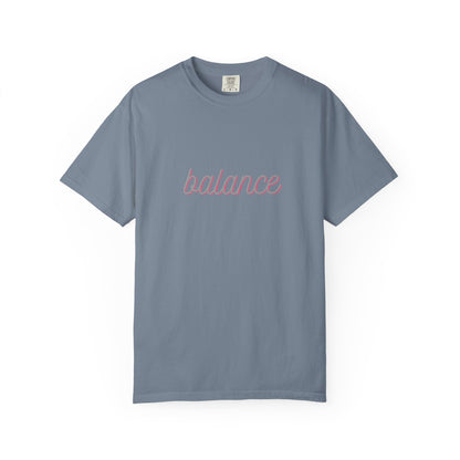 Balance Tee — Minimalist Inspirational  T-Shirt  'balance' Text