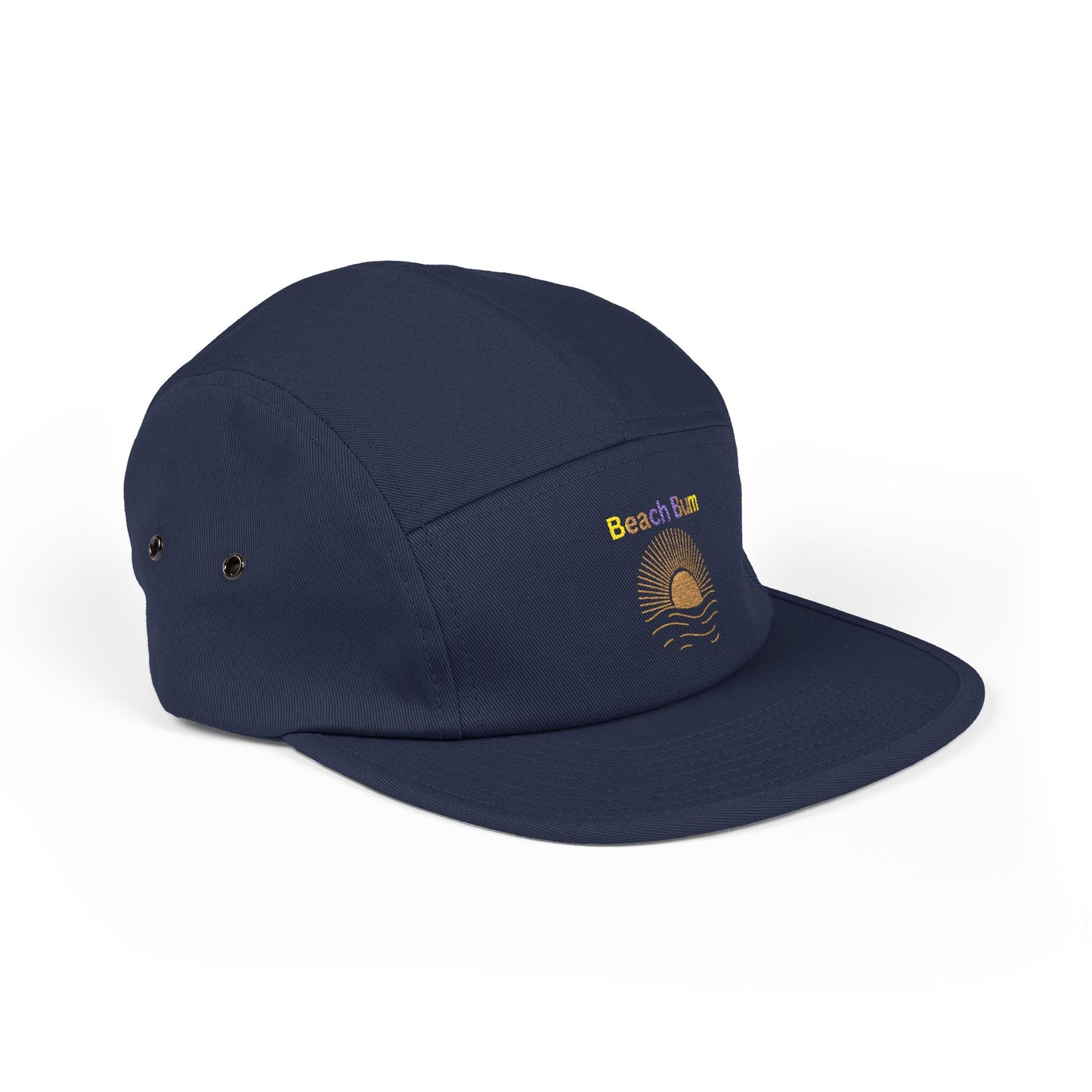 Embroidered 'Beach Bum' 5-Panel Cap